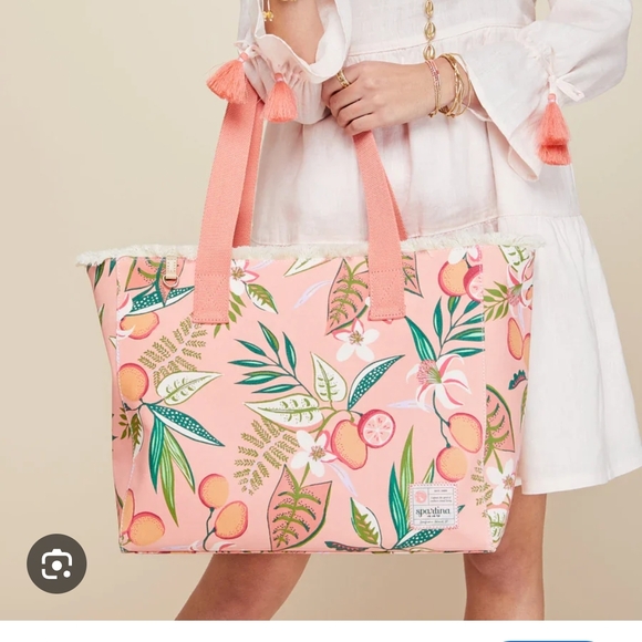 Spartina 449 Handbags - NWOT Spartina 449 Pink Lemonade Beach Tote